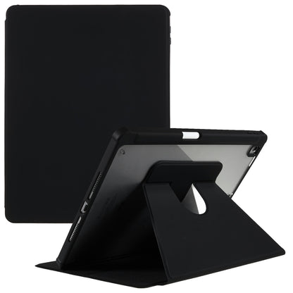 For iPad 10.2 (2021) / (2019) / (2020) Rotary Kickstand Tablet Case PU Leather + TPU + Acrylic Anti-Drop Protective Cover