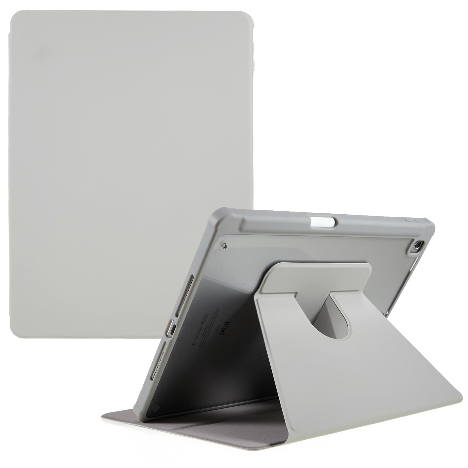 For iPad 10.2 (2021) / (2019) / (2020) Rotary Kickstand Tablet Case PU Leather + TPU + Acrylic Anti-Drop Protective Cover