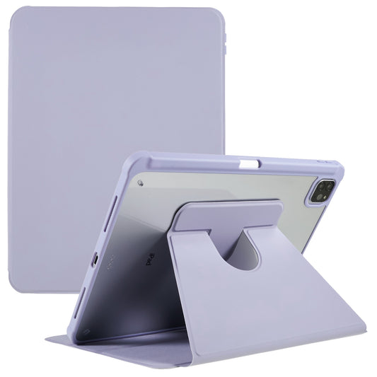 For iPad Pro 12.9 (2018) / (2020) / (2021) / (2022) Anti-Drop Tablet Case with Rotary Kickstand PU Leather + TPU + Acrylic Protective Cover