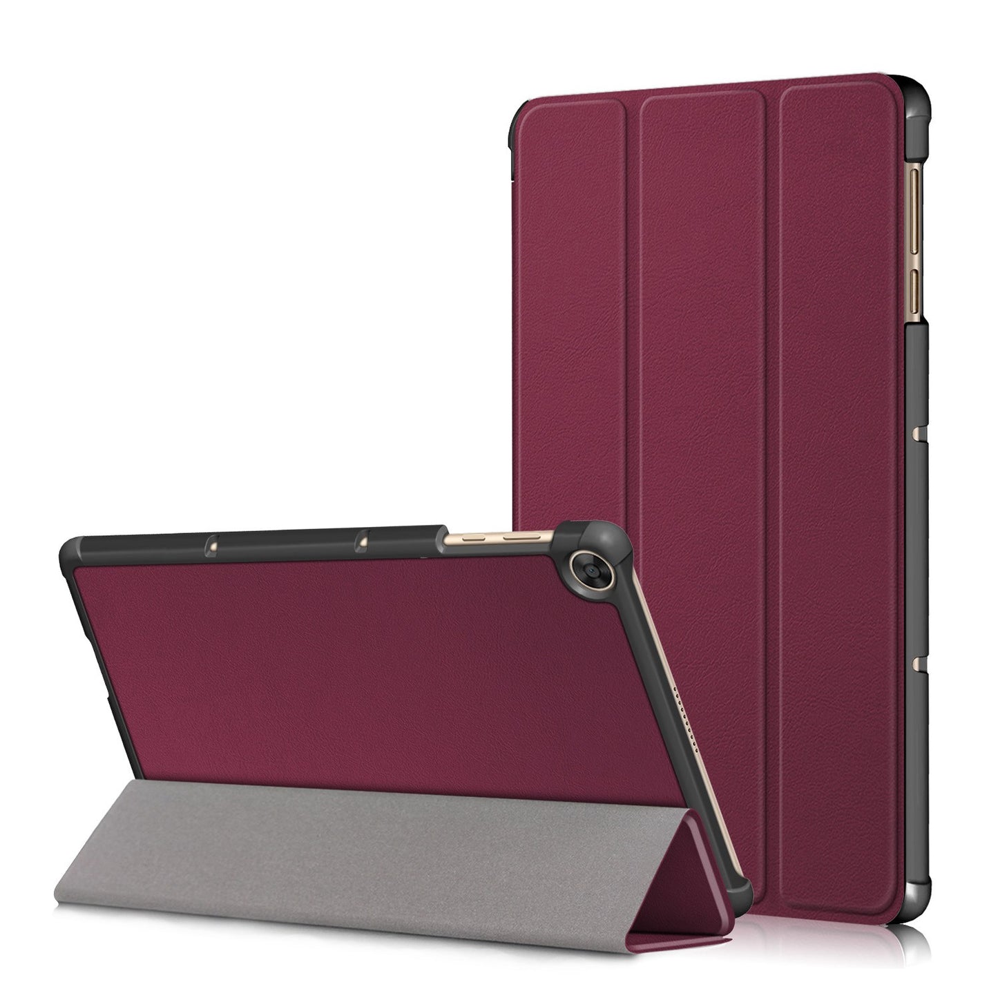 For Honor Pad X8 / X8 Lite / Huawei MatePad T 10 PU Leather Trifold Stand Cover Anti-drop Tablet Protective Case