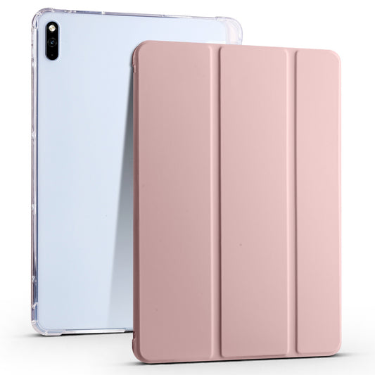 For Huawei MatePad 10.4 (2022) / (2020) Tri-Fold Stand Tablet Cover PU Leather Auto Sleep / Wake Smart Case with Pencil Holder