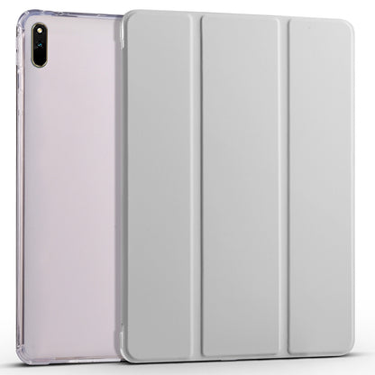 For Huawei MatePad 11 (2021) PU Leather Tri-Fold Stand Folio Shockproof Case Auto Sleep / Wake Smart Tablet Cover with Pencil Holder
