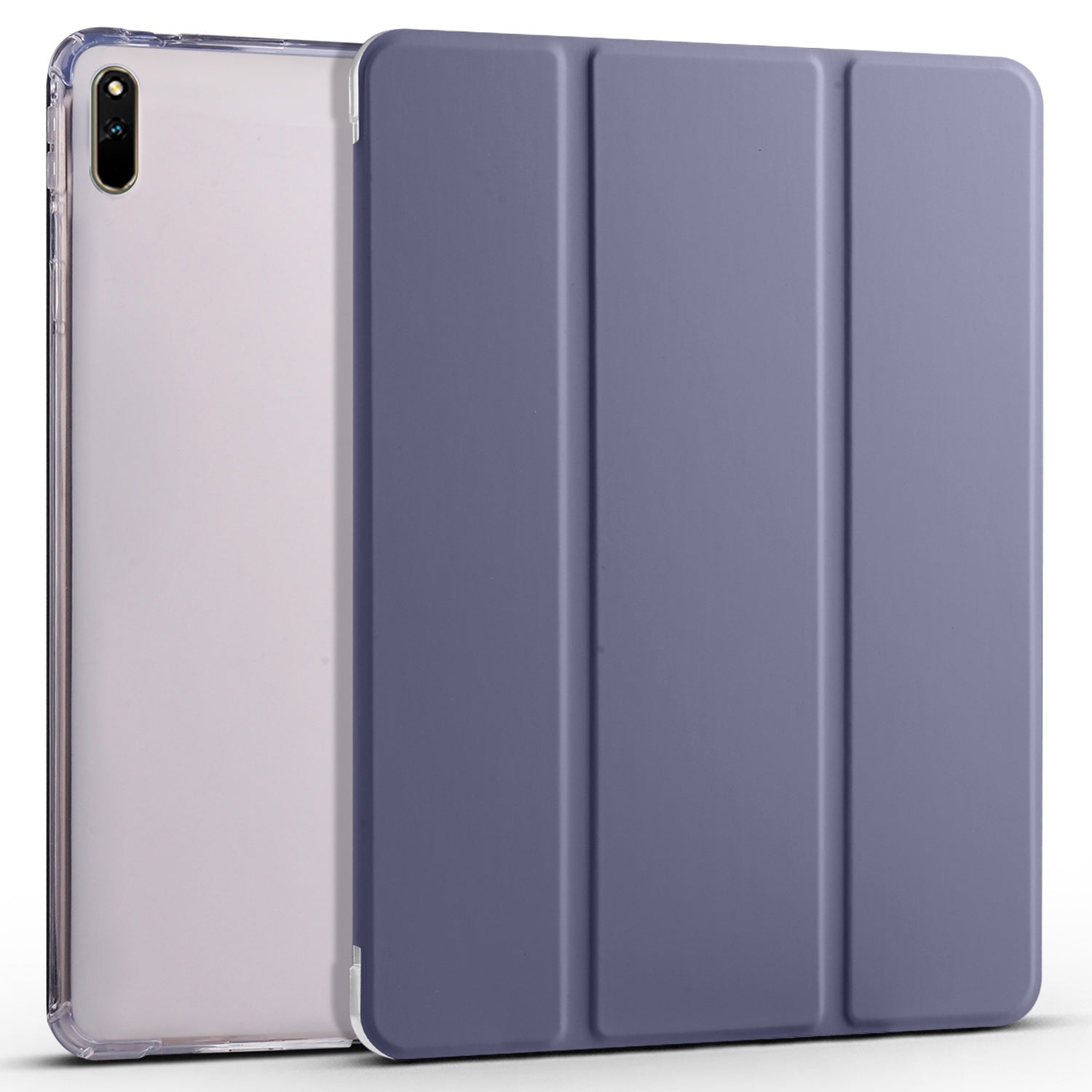 For Huawei MatePad 11 (2021) PU Leather Tri-Fold Stand Folio Shockproof Case Auto Sleep / Wake Smart Tablet Cover with Pencil Holder