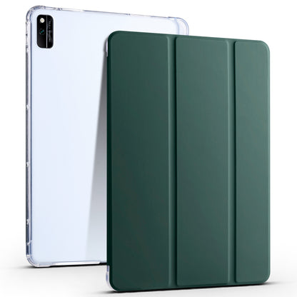 For Honor V6 Tri-Fold Stand PU Leather Tablet Case Auto Sleep / Wake Smart Full Body Protective Cover with Pencil Holder