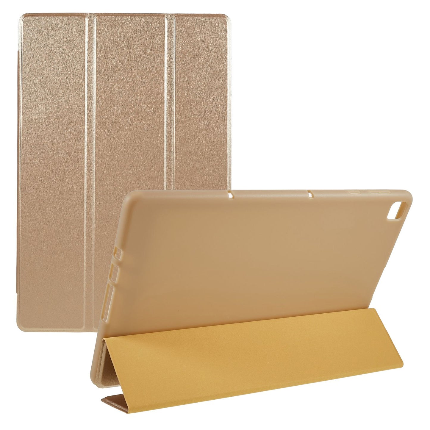 For Honor Pad X8 Lite Tri-fold Stand PU Leather Tablet Case Inner Honeycomb Heat Dissipation TPU Anti-drop Protective Cover