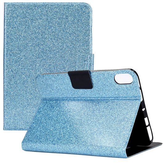 For iPad 10.9 (2022) / iPad 10th Gen Glittery Sparkly Folio Tablet Case PU Leather Magnetic Clasp Protective Cover with Stand Card Holder