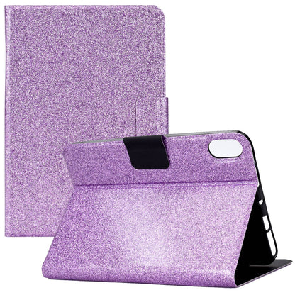 For iPad 10.9 (2022) / iPad 10th Gen Glittery Sparkly Folio Tablet Case PU Leather Magnetic Clasp Protective Cover with Stand Card Holder