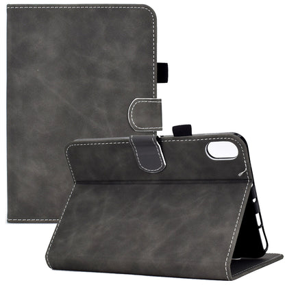 For iPad 10.9 (2022) Cowhide Textured Leather Tablet Case Shockproof Card Holder Protective Cover with Stand