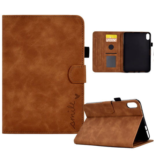 For iPad 10.9 (2022) PU Leather Case Shockproof Tablet Cover Protective Stand Case with Card Holder / Pencil Holder