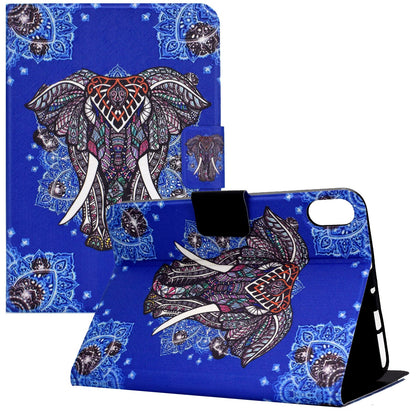 For iPad 10.9 (2022) / iPad 10th Gen Pattern Printing PU Leather Tablet Case Folding Stand Folio Cover with Card Holder