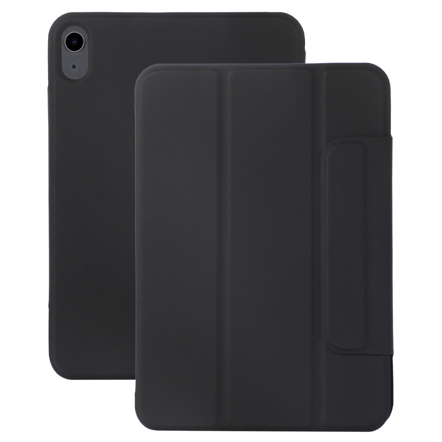 For iPad 10.9 (2022) Magnetic Clasp PU Leather Tablet Case Auto Wake / Sleep Stand Protective Cover
