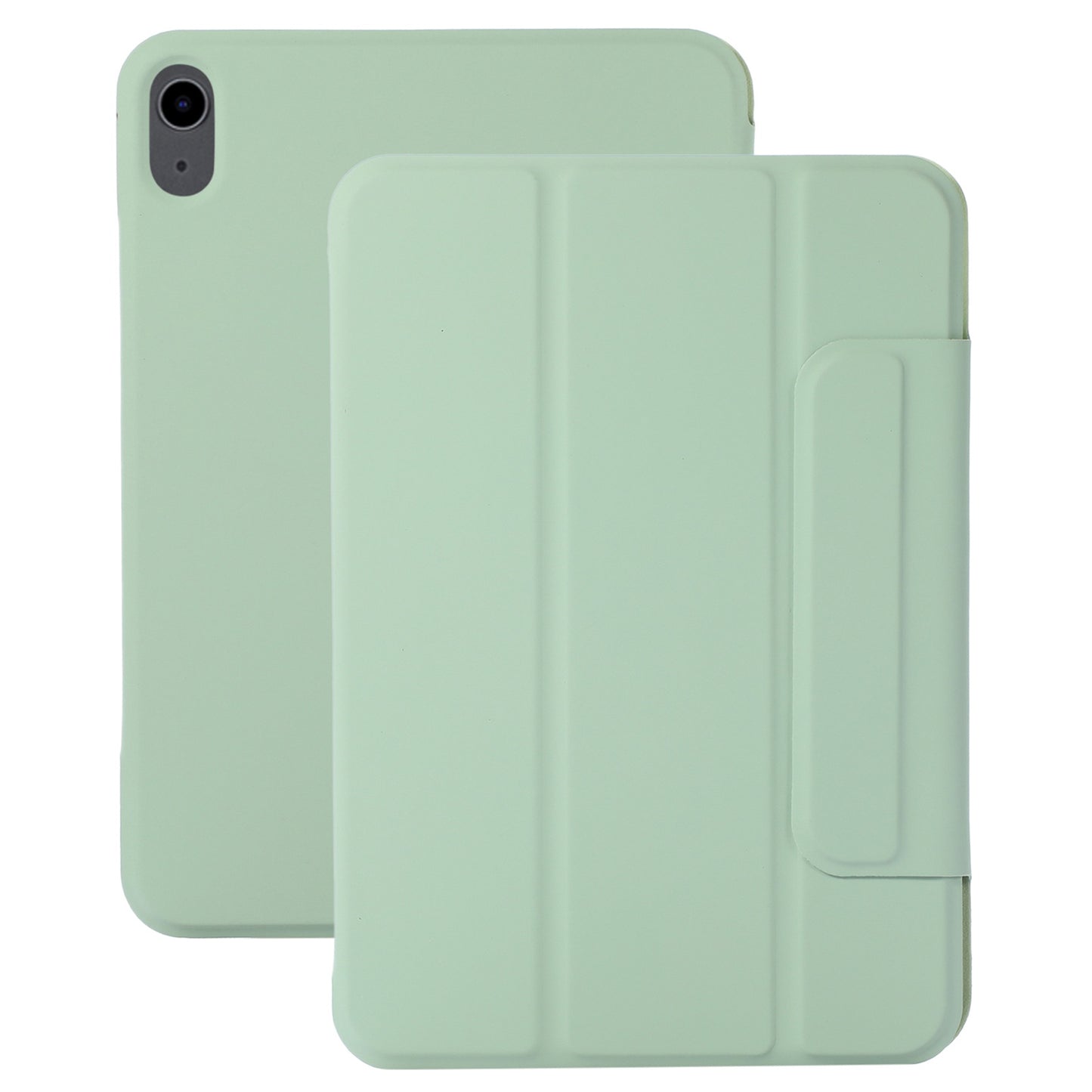 For iPad 10.9 (2022) Magnetic Clasp PU Leather Tablet Case Auto Wake / Sleep Stand Protective Cover