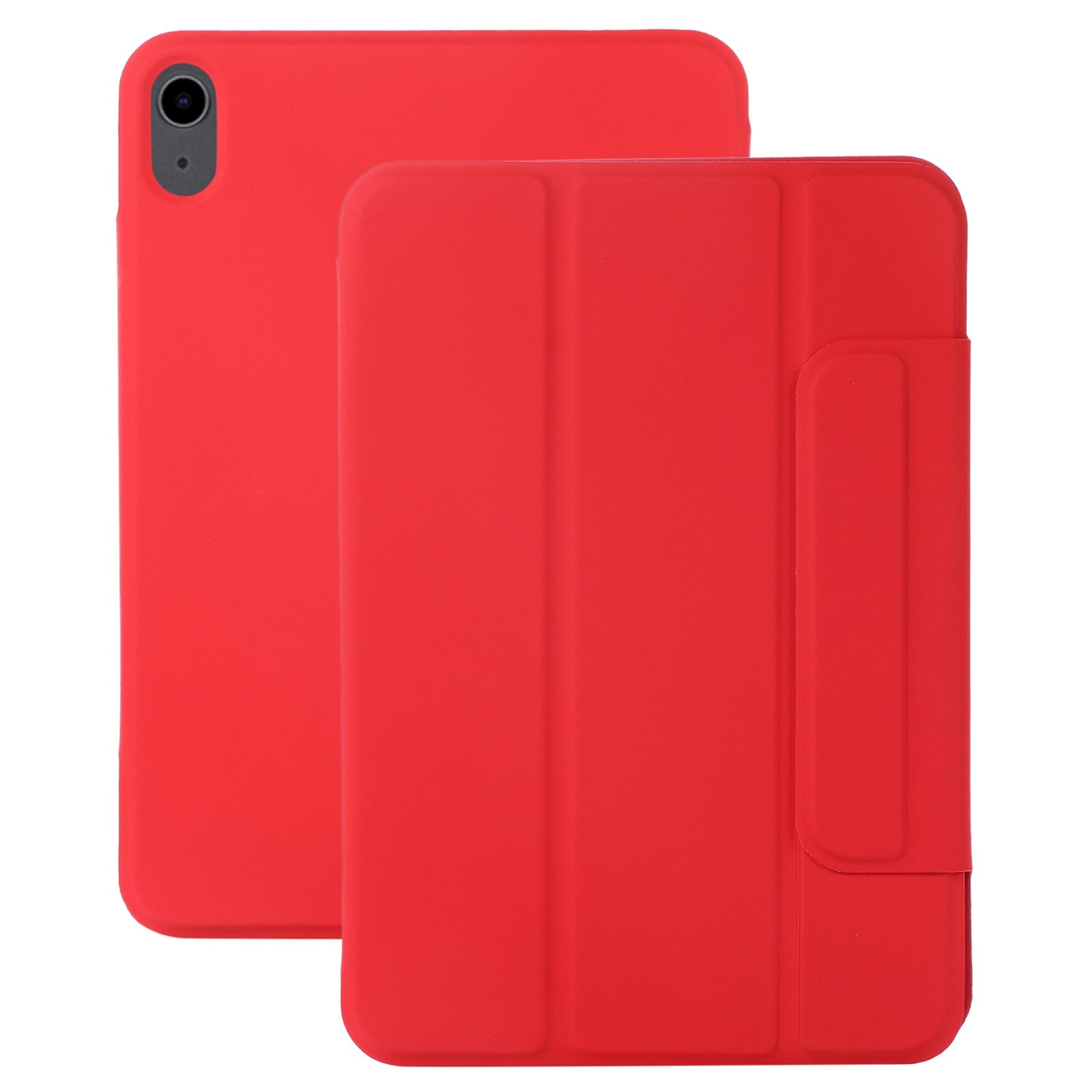For iPad 10.9 (2022) Magnetic Clasp PU Leather Tablet Case Auto Wake / Sleep Stand Protective Cover