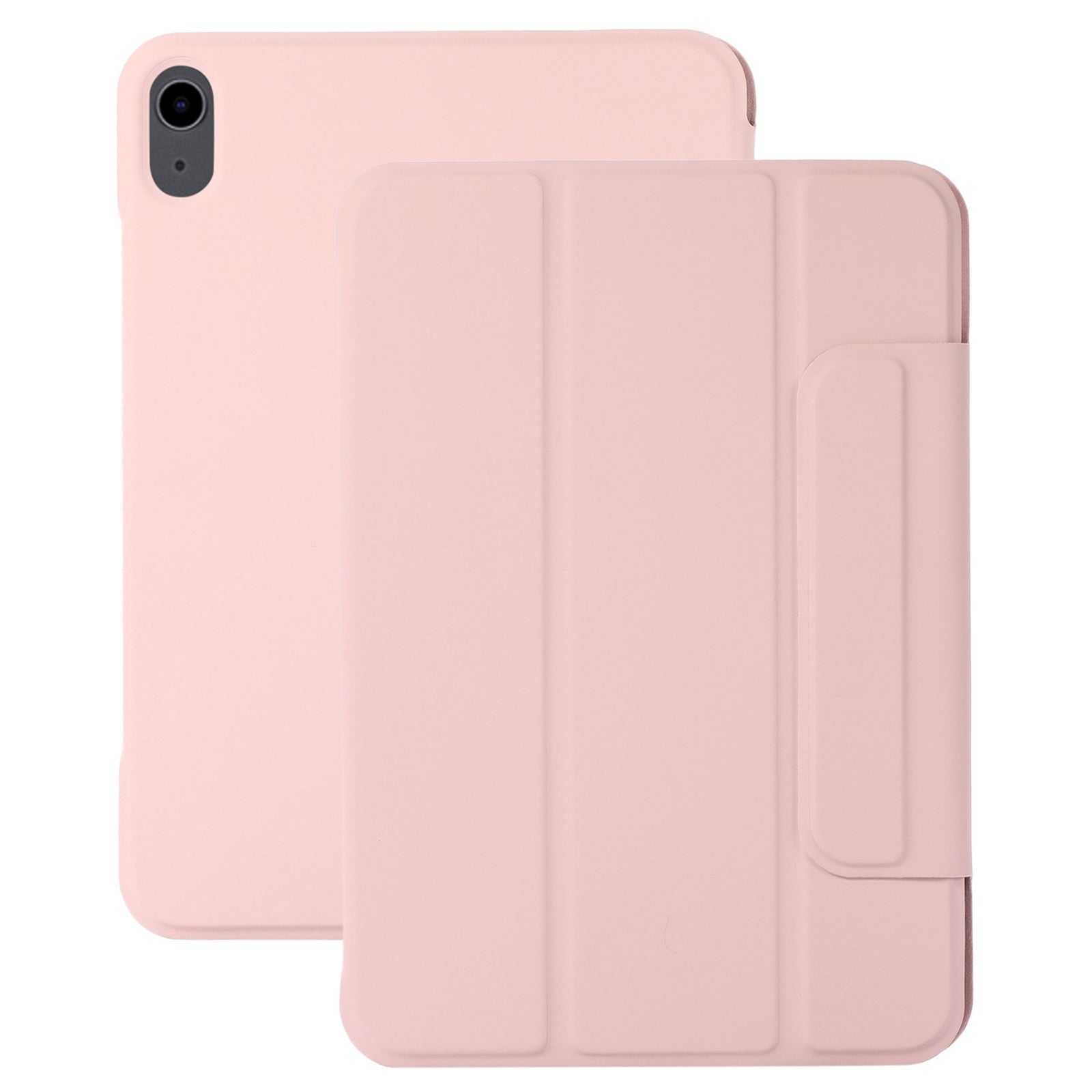 For iPad 10.9 (2022) Magnetic Clasp PU Leather Tablet Case Auto Wake / Sleep Stand Protective Cover