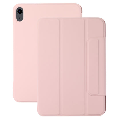 For iPad 10.9 (2022) Magnetic Clasp PU Leather Tablet Case Auto Wake / Sleep Stand Protective Cover