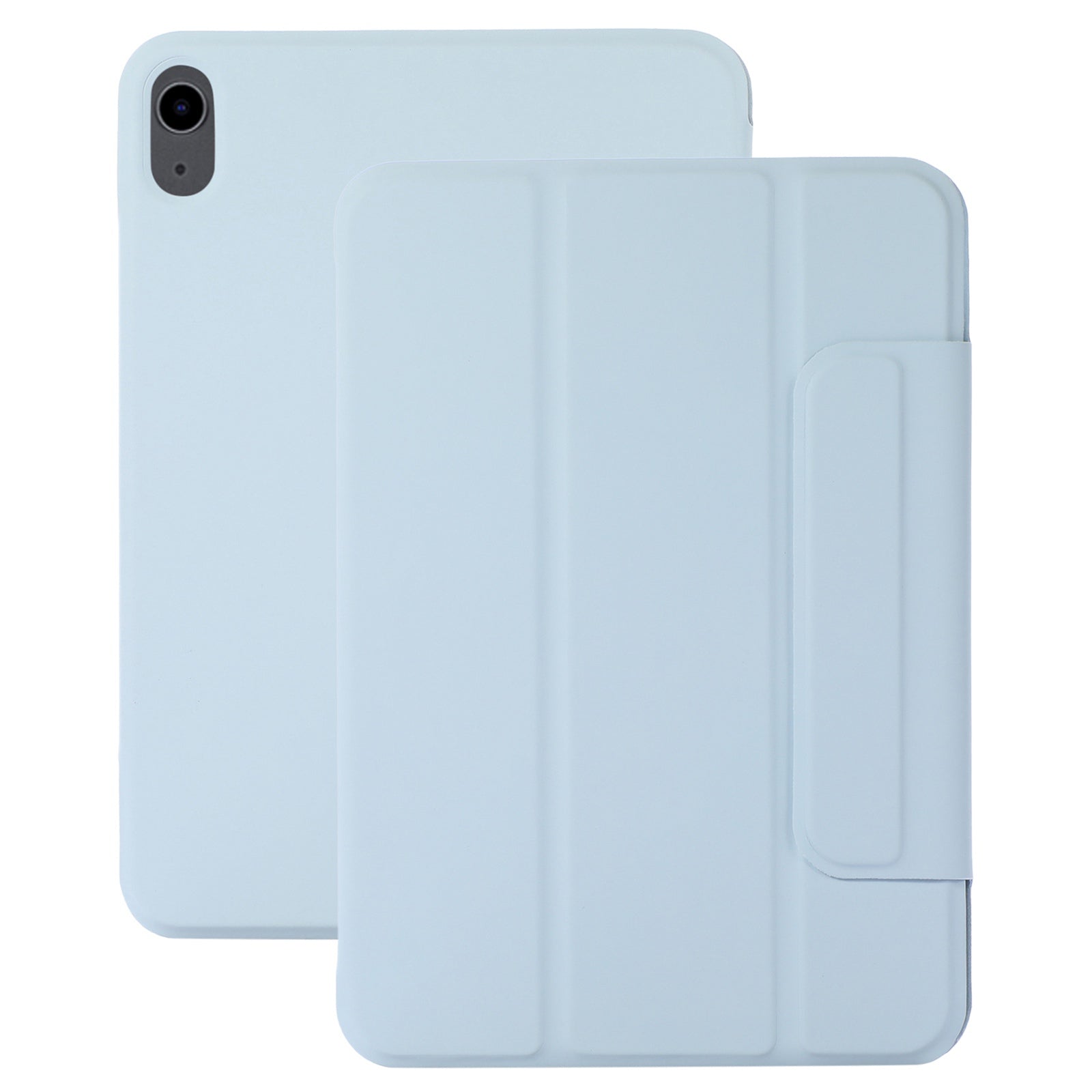 For iPad 10.9 (2022) Magnetic Clasp PU Leather Tablet Case Auto Wake / Sleep Stand Protective Cover