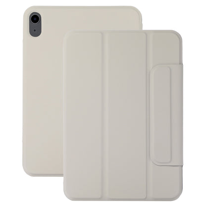 For iPad 10.9 (2022) Magnetic Clasp PU Leather Tablet Case Auto Wake / Sleep Stand Protective Cover