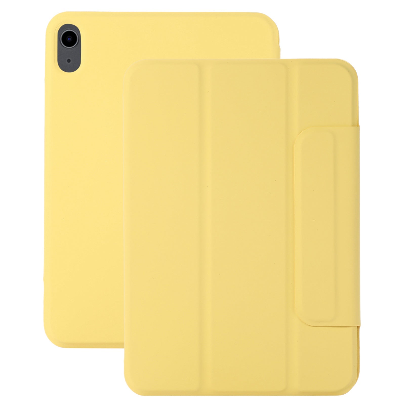 For iPad 10.9 (2022) Magnetic Clasp PU Leather Tablet Case Auto Wake / Sleep Stand Protective Cover