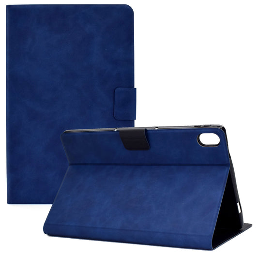 For iPad 10.9 (2022) / iPad 10th Gen Adjustable Stand Folio Tablet Case Cowhide Texture PU Leather Anti-Scratch Cover with Card Holder