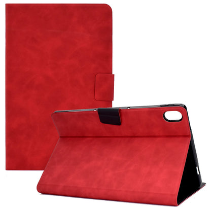 For iPad 10.9 (2022) / iPad 10th Gen Adjustable Stand Folio Tablet Case Cowhide Texture PU Leather Anti-Scratch Cover with Card Holder