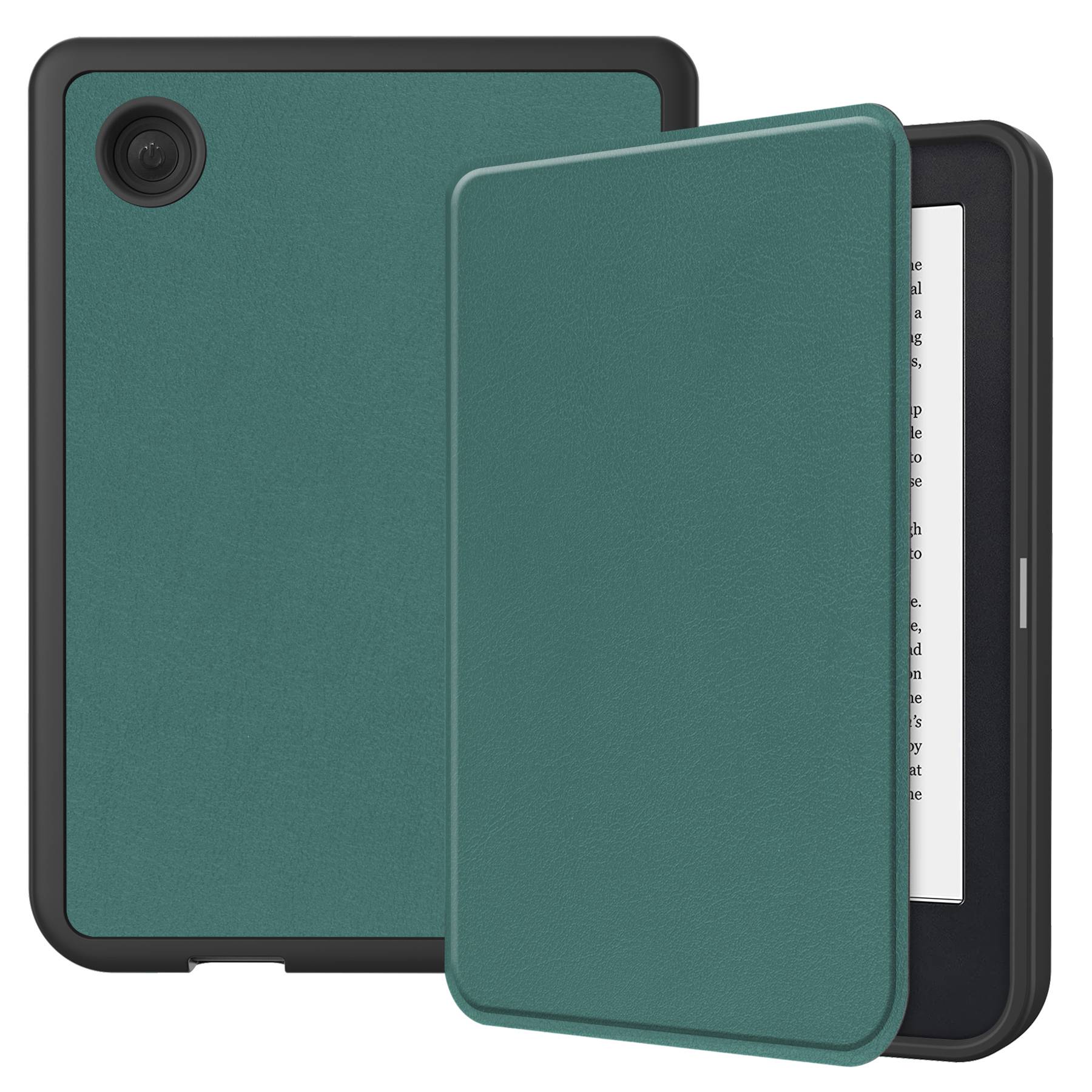 For Kobo Clara 2E PU Leather Leather Smart Wake / Sleep Cover Book Style E-reader Protective Sleeve Case
