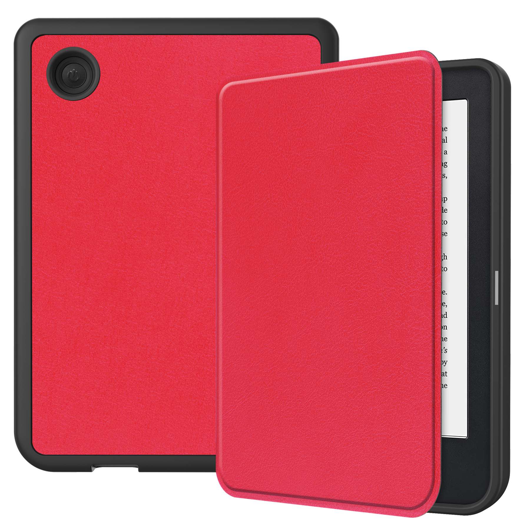 For Kobo Clara 2E PU Leather Leather Smart Wake / Sleep Cover Book Style E-reader Protective Sleeve Case