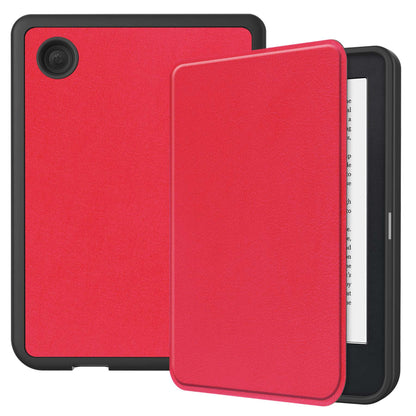 For Kobo Clara 2E PU Leather Leather Smart Wake / Sleep Cover Book Style E-reader Protective Sleeve Case