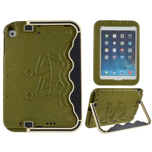 For iPad Air (2013) / Air 2 / iPad 9.7-inch (2017) / (2018) Paddling Boat Style  EVA + ABS Shockproof Case Adjustable Kickstand Tablet Protective Cover