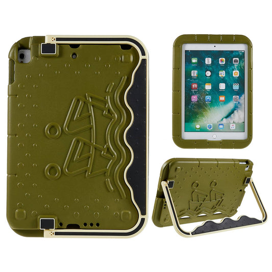 For iPad 10.2 (2021) / (2020) / (2019) / iPad Air 10.5 inch (2019) / iPad Pro 10.5-inch (2017) Anti-drop Kickstand Tablet Case Paddling Boat Style EVA + ABS Protective Cover
