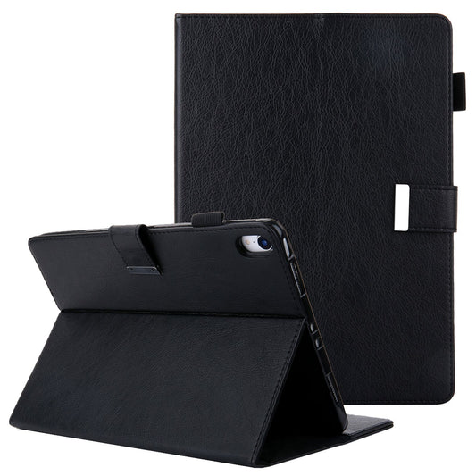 For iPad 10.9 (2022) Shockproof Tablet Cover Metal Buckle Wallet Stand Leather Protective Tablet Case