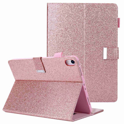 For iPad 10.9 (2022) Shockproof Tablet Cover Metal Buckle Wallet Stand Leather Protective Tablet Case