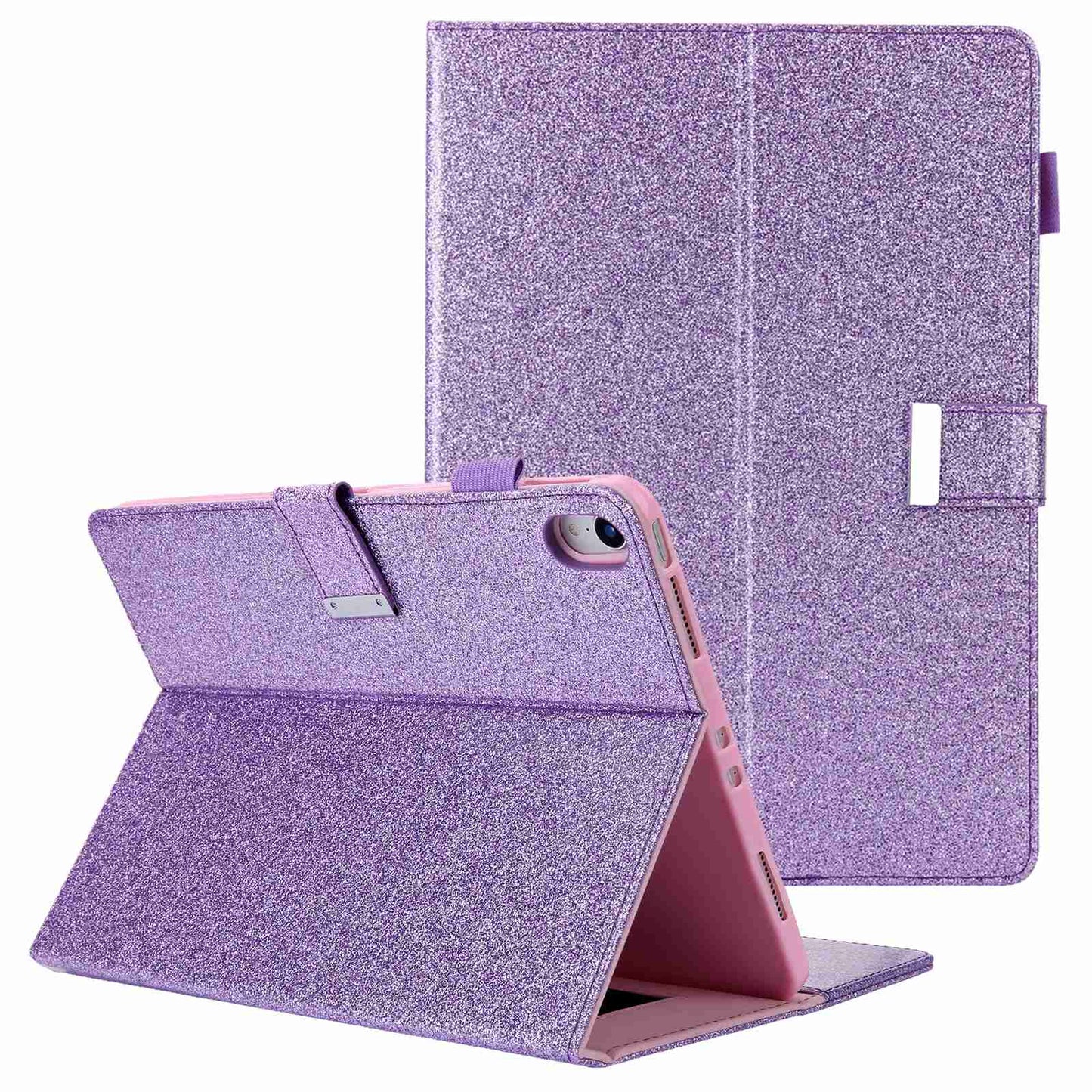 For iPad 10.9 (2022) Shockproof Tablet Cover Metal Buckle Wallet Stand Leather Protective Tablet Case