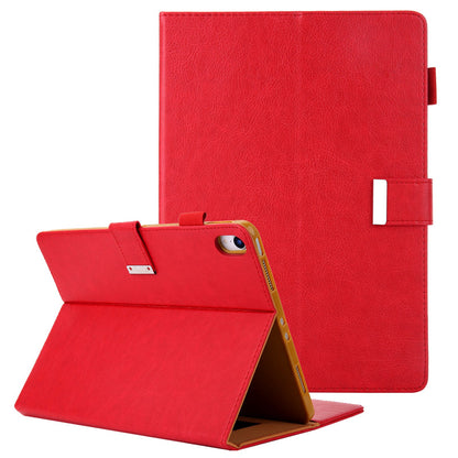 For iPad 10.9 (2022) Shockproof Tablet Cover Metal Buckle Wallet Stand Leather Protective Tablet Case