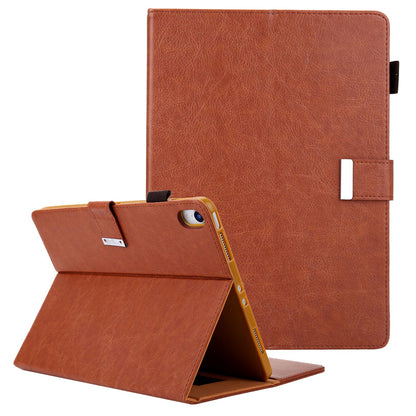 For iPad 10.9 (2022) Shockproof Tablet Cover Metal Buckle Wallet Stand Leather Protective Tablet Case