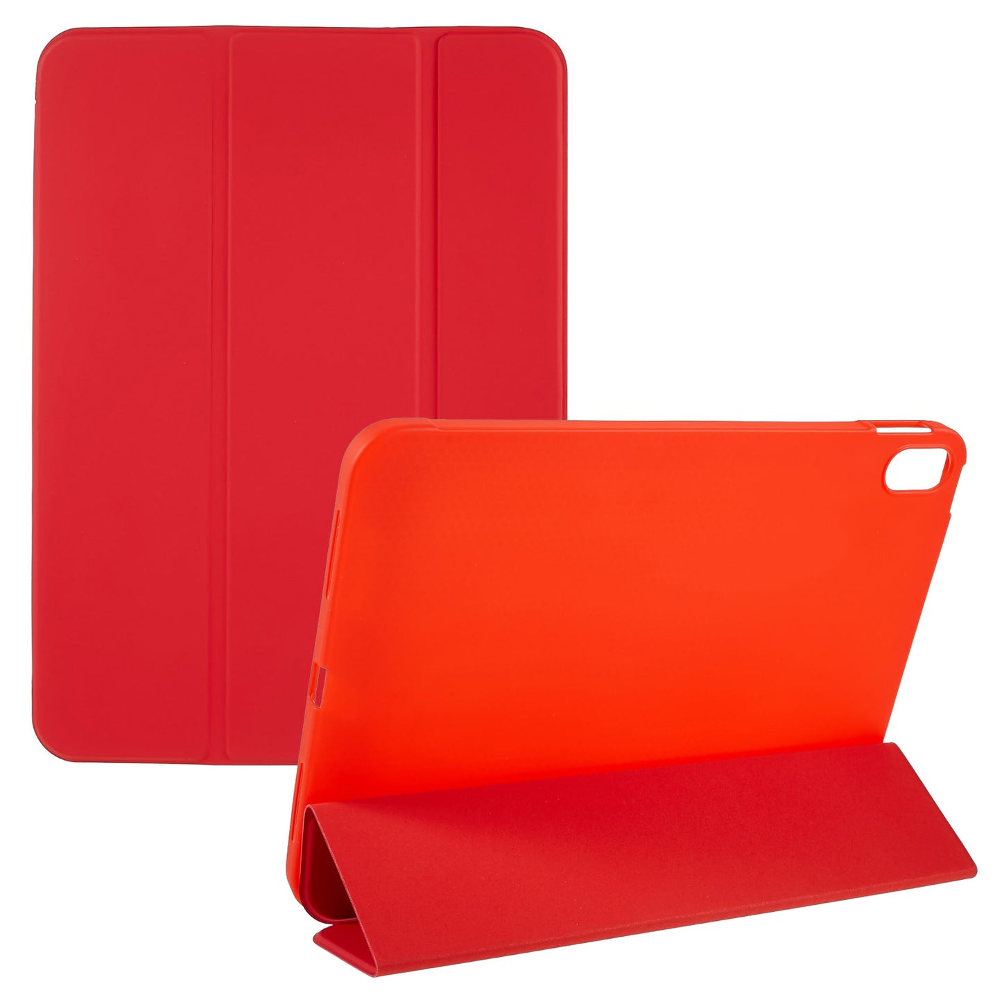 For iPad 10.9 (2022) PU Leather Tri-fold Stand Tablet Case Full Protection Inner TPU Honeycomb Heat Dissipation Cover