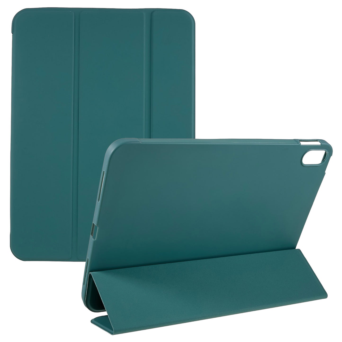 For iPad 10.9 (2022) PU Leather Tri-fold Stand Tablet Case Full Protection Inner TPU Honeycomb Heat Dissipation Cover
