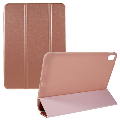 For iPad 10.9 (2022) PU Leather Tri-fold Stand Tablet Case Full Protection Inner TPU Honeycomb Heat Dissipation Cover