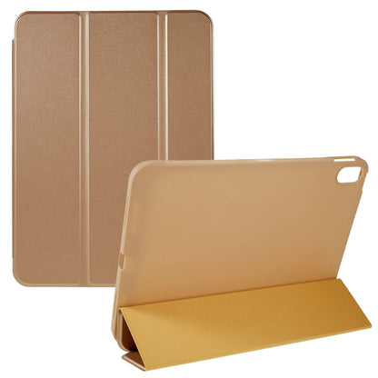 For iPad 10.9 (2022) PU Leather Tri-fold Stand Tablet Case Full Protection Inner TPU Honeycomb Heat Dissipation Cover