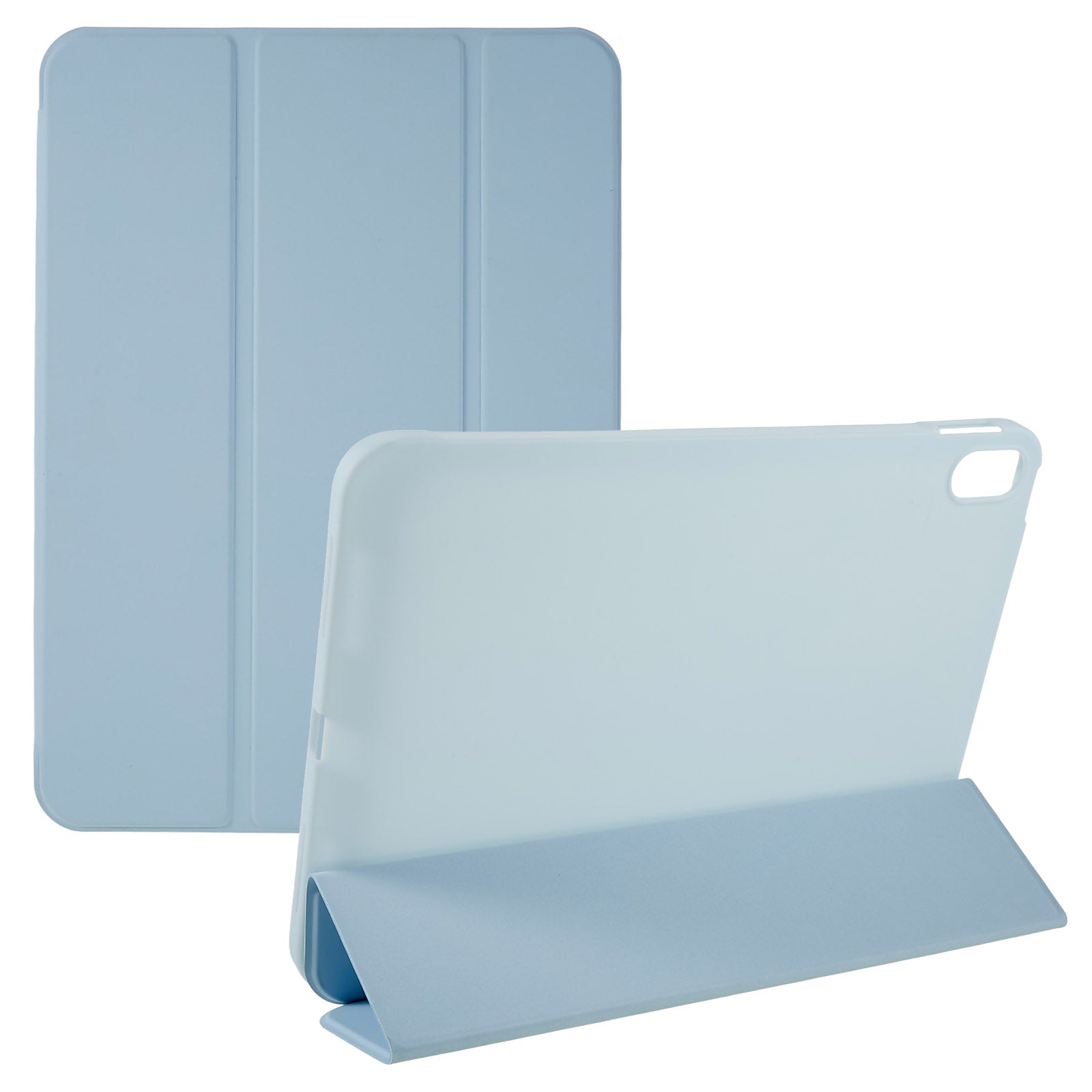 For iPad 10.9 (2022) PU Leather Tri-fold Stand Tablet Case Full Protection Inner TPU Honeycomb Heat Dissipation Cover