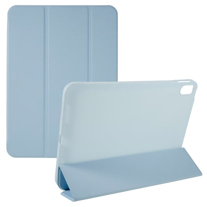 For iPad 10.9 (2022) PU Leather Tri-fold Stand Tablet Case Full Protection Inner TPU Honeycomb Heat Dissipation Cover