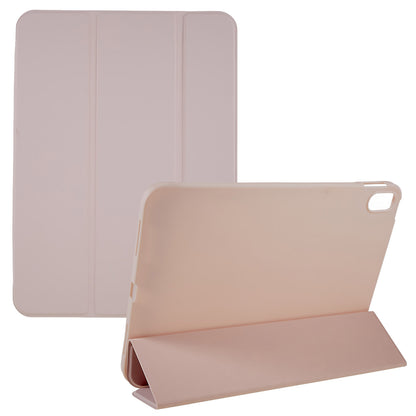For iPad 10.9 (2022) PU Leather Tri-fold Stand Tablet Case Full Protection Inner TPU Honeycomb Heat Dissipation Cover