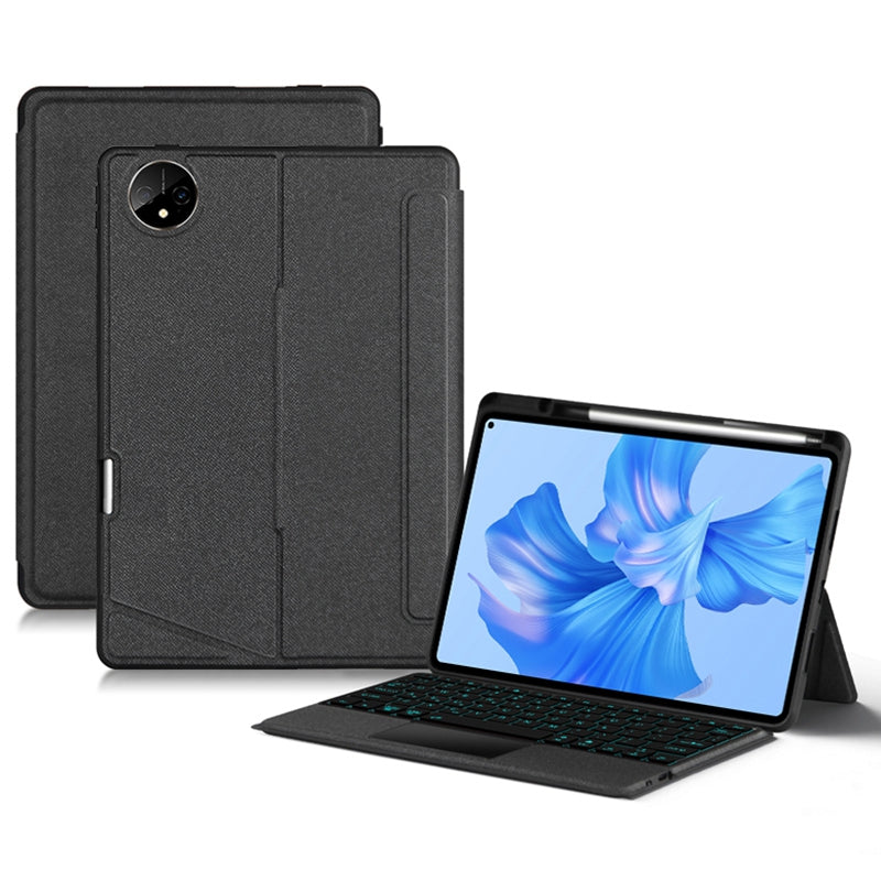 For Huawei MatePad Pro 11 (2022) Portrait / Landscape Stand Leather Cover Protective Shell with Colorful Backlit Wireless Bluetooth Keyboard