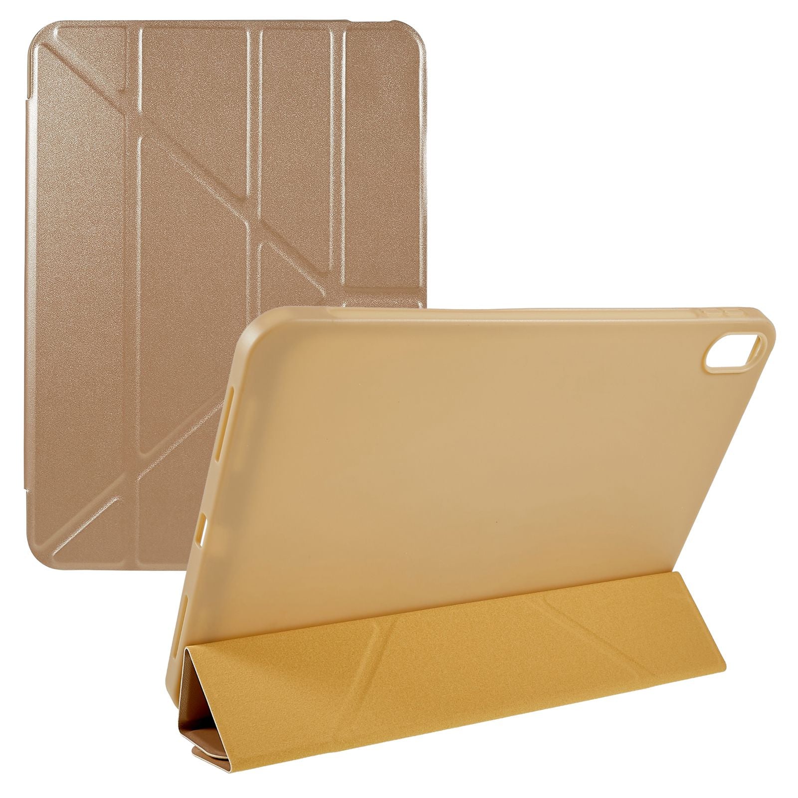 For iPad 10.9 (2022) Shockproof Tablet Case Auto Wake  /  Sleep PU Leather Cover with Origami Stand