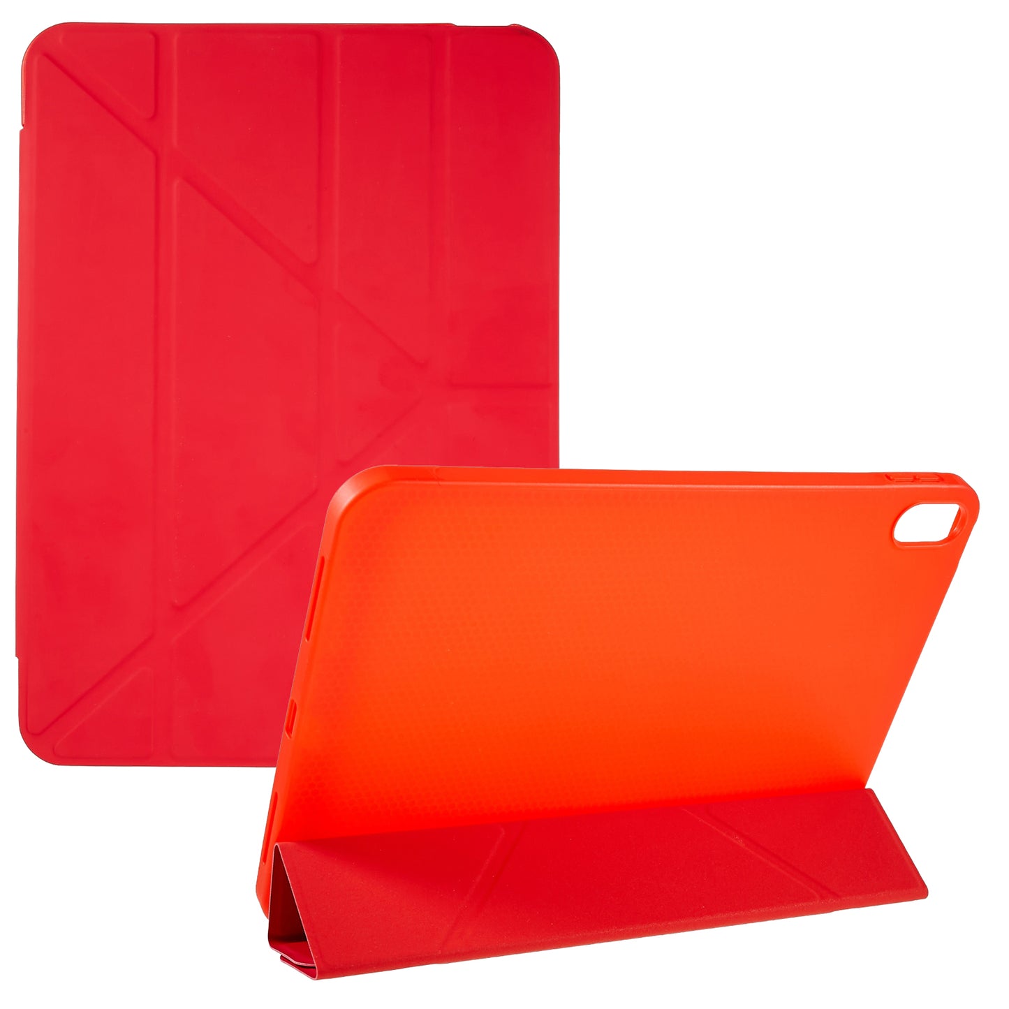 For iPad 10.9 (2022) Shockproof Tablet Case Auto Wake  /  Sleep PU Leather Cover with Origami Stand