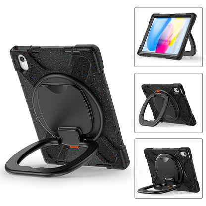 For iPad 10.9 (2022) Shockproof Case Anti-Fall Tablet Case PC Silicone Protective Cover with Kickstand