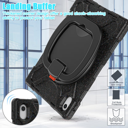 For iPad 10.9 (2022) Shockproof Case Anti-Fall Tablet Case PC Silicone Protective Cover with Kickstand