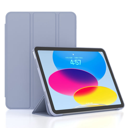 For iPad 10.9 (2022) / iPad 10th Gen Trifold Stand Tablet Case Auto Wake / Sleep PU Leather Soft TPU Magnetic Shockproof Cover