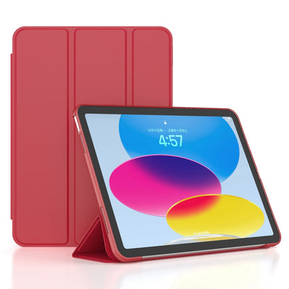 For iPad 10.9 (2022) / iPad 10th Gen Trifold Stand Tablet Case Auto Wake / Sleep PU Leather Soft TPU Magnetic Shockproof Cover
