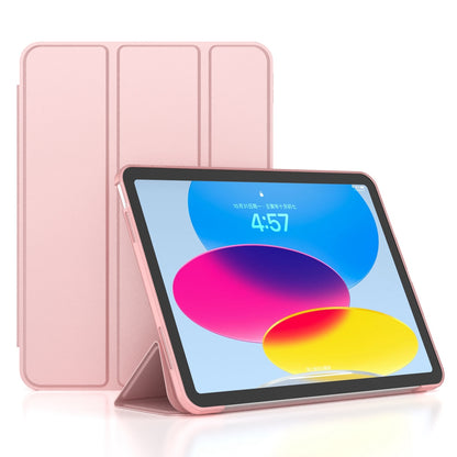For iPad 10.9 (2022) / iPad 10th Gen Trifold Stand Tablet Case Auto Wake / Sleep PU Leather Soft TPU Magnetic Shockproof Cover