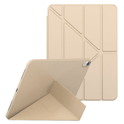 For iPad 10.9 (2022) Origami Stand PU Leather + TPU Protective Case Tablet Drop-proof Cover